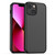 For iPhone 13 Skin Feel Frosted PC + TPU Shockproof Case with Color Button(Black)