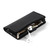 For iPhone 13 Pro Max Microfiber Zipper Horizontal Flip Leather Case with Holder & Card Slots & Wallet (Black)