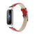 For Fitbit Luxe Leather Watch Band, Size:S(Red) For Fitbit Luxe Leather Watch Band, Size:S(Red)