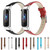 For Fitbit Luxe Leather Watch Band, Size:S(Blue)