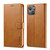 For iPhone 13 mini LC.IMEEKE Calf Texture Horizontal Flip Leather Case with Holder & Card Slots & Wallet (Yellow)