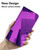 For iPhone 13 Imitated Mirror Surface Horizontal Flip Leather Case with Holder & Card Slots & Wallet & Lanyard(Purple)