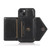 For iPhone 13 Multi-functional Cross-body Card Bag TPU+PU Back Cover Case with Holder & Card Slot & Wallet(Black)