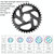 BDSNAIL Mountain Bike Single Disk GXP Direct-Shaped Integrated Disk Positive And Negative Tooth Disc, Colour: 38T (Black)