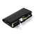For iPhone 13 Pro Microfiber Zipper Horizontal Flip Leather Case with Holder & Card Slots & Wallet (Black)
