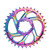 BDSNAIL Mountain Bike Single Disk GXP Direct-Shaped Integrated Disk Positive And Negative Tooth Disc, Colour: 34T (Dazzling Color)