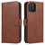 For iPhone 13 mini Calf Texture Buckle Horizontal Flip Leather Case with Holder & Card Slots & Wallet (Brown)