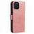 For iPhone 13 mini Calf Texture Buckle Horizontal Flip Leather Case with Holder & Card Slots & Wallet (Rose Gold)