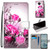 For Nokia 6.3 / G20 / G10 Coloured Drawing Cross Texture Horizontal Flip PU Leather Case with Holder & Card Slots & Wallet & Lanyard(Wild Rose)