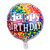 10 PCS 18-inch Round Happy Birthday Aluminum Film Balloons Birthday Party Scene Decoration Balloons(A)