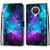 For Nokia G20 / G10 / 6.3 Coloured Drawing Cross Texture Horizontal Flip PU Leather Case with Holder & Card Slots & Wallet & Lanyard(Purple Green Starry Sky)