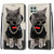 For Samsung Galaxy A22 5G Coloured Drawing Cross Texture Horizontal Flip PU Leather Case with Holder & Card Slots & Wallet & Lanyard(Golden Chain Grey Cat)