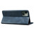 For iPhone 13 Simple Wax Crazy Horse Texture Horizontal Flip Leather Case with Card Slots & Wallet(Navy Blue)