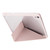 Deformation Transparent Acrylic Horizontal Flip PU Leather Case with Multi-folding Holder & Sleep / Wake-up Function & Pen Slot For iPad Air 2022 / 2020 10.9(Rose Gold)