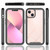For iPhone 13 Starry Sky Solid Color Series Shockproof PC + TPU Case with PET Film(Light Purple)