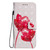 For iPhone 13 3D Painted Pattern Horizontal Flip Leather Case with Holder & Card Slots & Wallet(Red Rose)