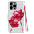 3D Painted Pattern Horizontal Flip Leather Case with Holder & Card Slots & Wallet For iPhone 13 Pro Max(Red Rose)