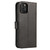 For iPhone 12 / 12 Pro Calf Texture Buckle Horizontal Flip Leather Case with Holder & Card Slots & Wallet(Black)