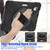 For iPad mini 6 Silicone + PC Protective Tablet Case with Holder & Shoulder Strap(Black)