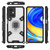 For Xiaomi Redmi 10 Space PC+TPU Shockproof Case with Ring Holder(White)