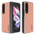 For Samsung Galaxy Z Fold3 5G LC.IMEEKE Shock-resistant Plain Leather All-inclusive Protective Case(Pink)