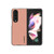 For Samsung Galaxy Z Fold3 5G LC.IMEEKE Shock-resistant Plain Leather All-inclusive Protective Case(Pink)