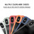 For iPhone XS Max MG Series Carbon Fiber TPU + Clear PC Four-corner Airbag Shockproof Case(Orange)