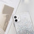For iPhone 11 Pro Max Gradient Glitter Powder Epoxy TPU Thickened Acrylic Shockproof Case with Round Neck Lanyard (Purple)