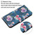 For iPhone 12 Pro Max Painted Pattern Horizontal Flip Leather Case with Holder & Card Slot & Wallet(Fluorescent Rose)