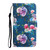 For iPhone 13 Painted Pattern Horizontal Flip Leather Case with Holder & Card Slot & Wallet(Fluorescent Rose)