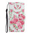 For iPhone 12 / 12 Pro Painted Pattern Horizontal Flip Leather Case with Holder & Card Slot & Wallet(Rose Flower)