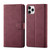 Frosted Anti-theft Brush Horizontal Flip Leather Case with Holder & Card Slots & Wallet For iPhone 11 Pro Max(Wine Red) Frosted Anti-theft Brush Horizontal Flip Leather Case with Holder & Card Slots & Wallet For iPhone 11 Pro Max(Wine Red)