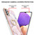 For Samsung Galaxy A32 5G Electroplating Marble Pattern IMD TPU Shockproof Case with Ring Holder(Rose Gold 005)