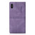 For iPhone X / XS Dream Magnetic Suction Business Horizontal Flip PU Leather Case with Holder & Card Slot & Wallet(Purple)