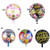 10 PCS 18-inch Round Happy Birthday Aluminum Film Balloons Birthday Party Scene Decoration Balloons(Q)