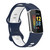 For Fitbit Charge 5 Two-color Silicone Watch Band(Midnight Blue)