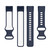 For Fitbit Charge 5 Two-color Silicone Watch Band(Midnight Blue)