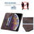 For iPhone XS Max Magnetic RFID Blocking Anti-Theft Leather Case with Holder & Card Slots & Wallet(Brown)