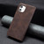 For iPhone 11 Magnetic RFID Blocking Anti-Theft Leather Case with Holder & Card Slots & Wallet (Brown)
