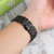 For Samsung Galaxy Watch4 40mm/44mm Seven-bead Stainless Steel Watch Band(Black)