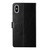 For iPhone X / XS Y Stitching Horizontal Flip Leather Phone Case with Holder & Card Slots & Wallet & Photo Frame(Black)