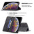 For iPhone XS Max Magnetic Clasp RFID Blocking Anti-Theft Leather Case with Holder & Card Slots & Wallet(Black)