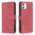 For iPhone 11 Magnetic Clasp RFID Blocking Anti-Theft Leather Case with Holder & Card Slots & Wallet (Red)
