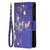 For Samsung Galaxy S22 Ultra 5G Colored Drawing Pattern Zipper Horizontal Flip Phone Leather Case with Holder & Card Slots & Wallet(Purple Butterfly)