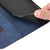 For iPhone 13 mini Skin Feel Splicing Leather Phone Case (Blue)