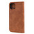 Skin Feel Splicing Leather Phone Case For iPhone 11 Pro Max(Brown)