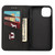 For iPhone 12 mini Skin Feel Splicing Leather Phone Case (Black)