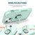 For iPhone 13 mini 3 in 1 PC + TPU Phone Case with Ring Holder (Mint Green)