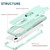For iPhone 13 mini 3 in 1 PC + TPU Phone Case with Ring Holder (Mint Green)