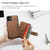 For iPhone 11 Pro Max JEEHOOD RFID Blocking Anti-Theft Wallet Phone Case (Brown)